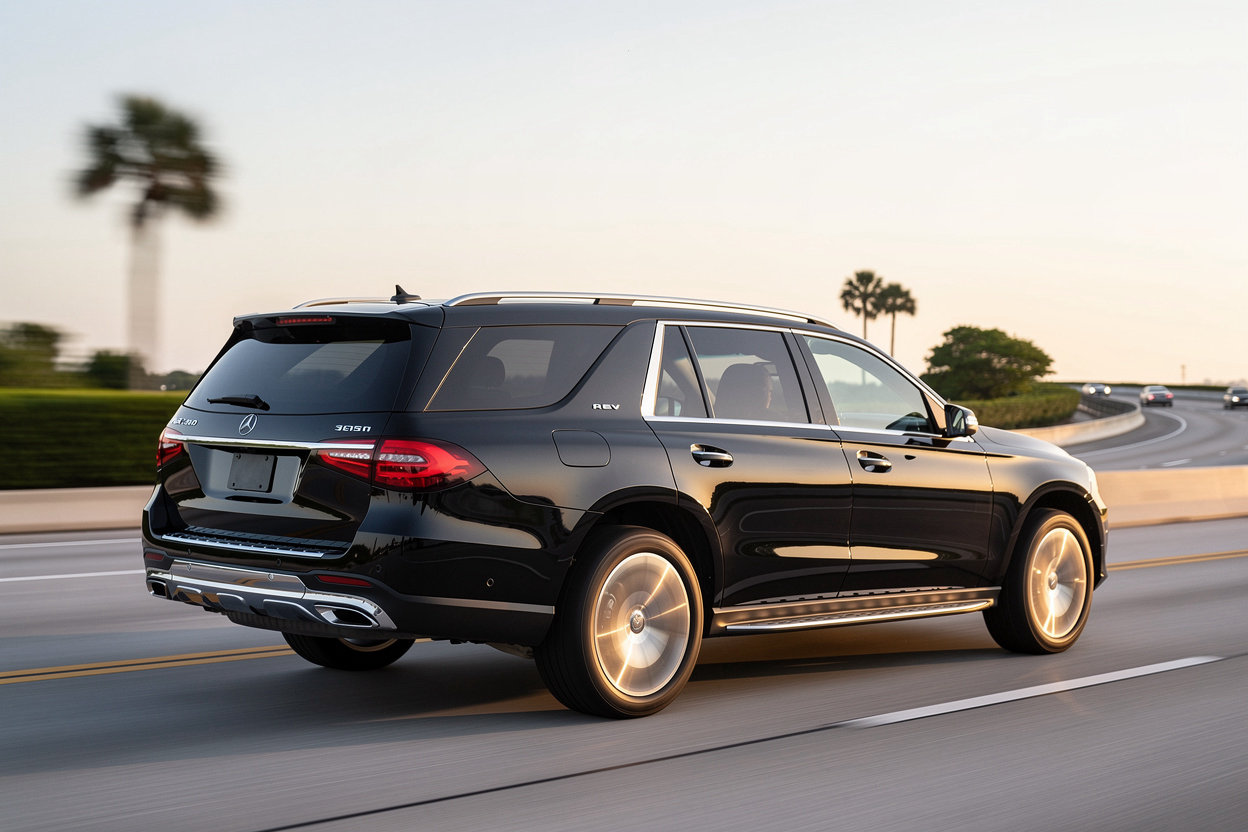 Luxury Car Service Boca Raton | The Best Limo VIP long-distance highway travel with professional chauffeur and luxury SUV